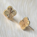 Cleo Studs | Gold Clover Earrings | Chic Stud Earrings