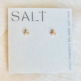 Trinity Studs | 18k Gold | Dainty Rhinestone Stud Earrings
