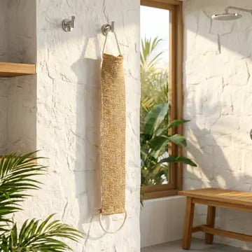 Sisal Linen Back Exfoliating Strap | Summer Bestseller