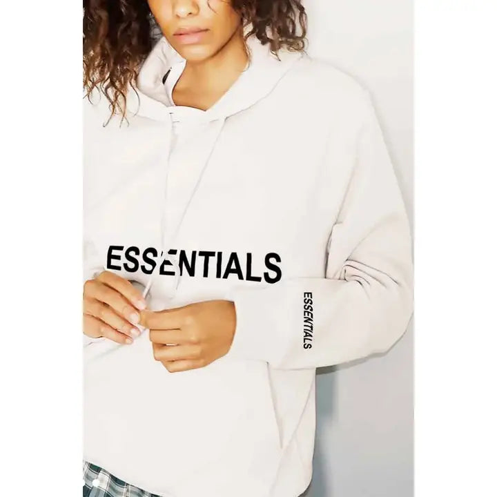 Front and Sleeve Graphic Women Hoodie