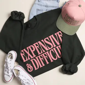 Expensive & Difficult Puff Midweight Sweatshirt