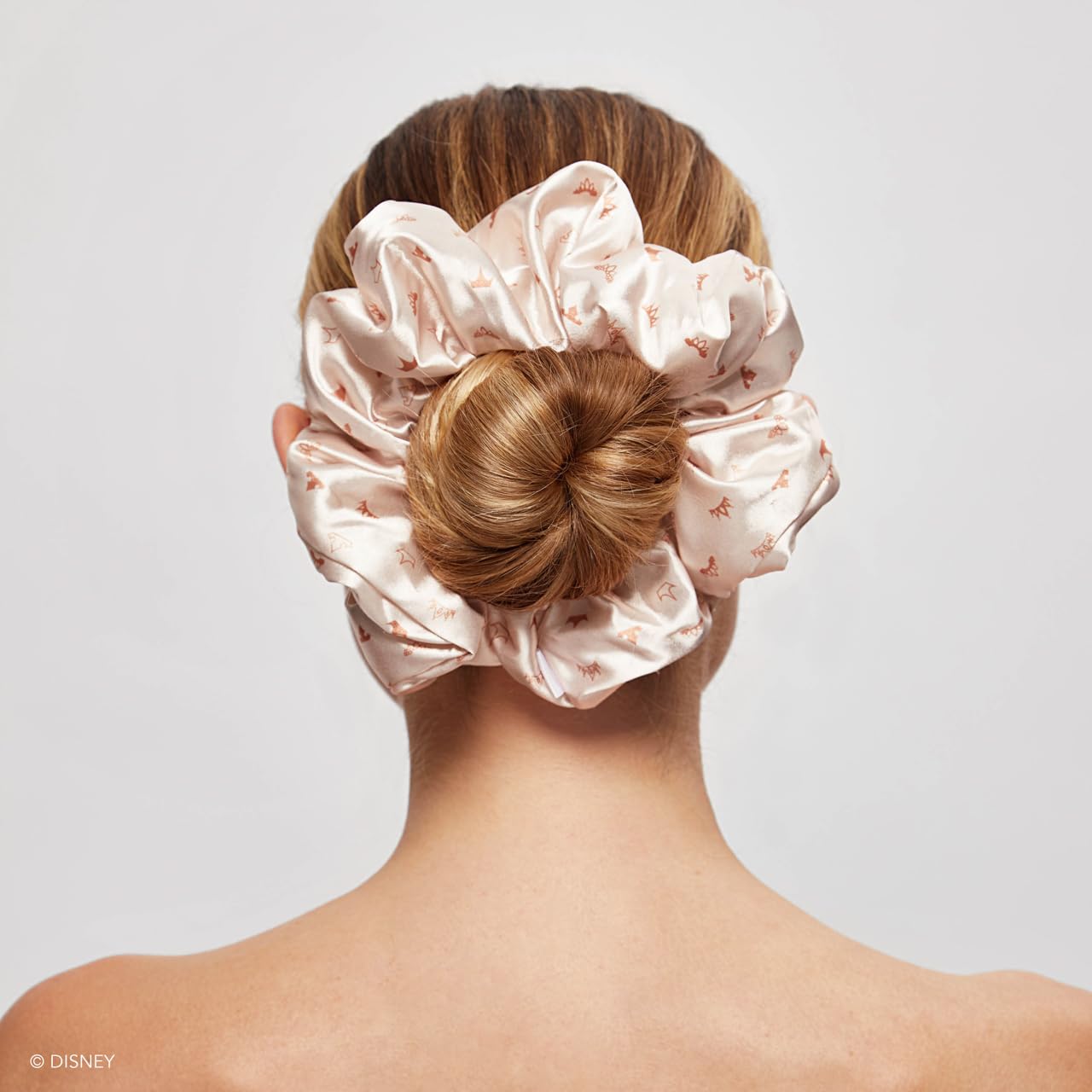 Kitsch Pillow Satin Scrunchies for Women - Hair Ties No Damage, No Crease Hair Accessories | Perfect for Day or Night | Ideal Gifts for Women - Blush, 4pcs