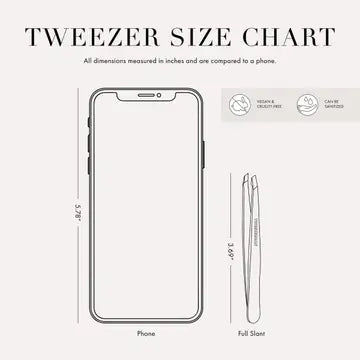 Tweezerman Black Matte Slant Tweezer