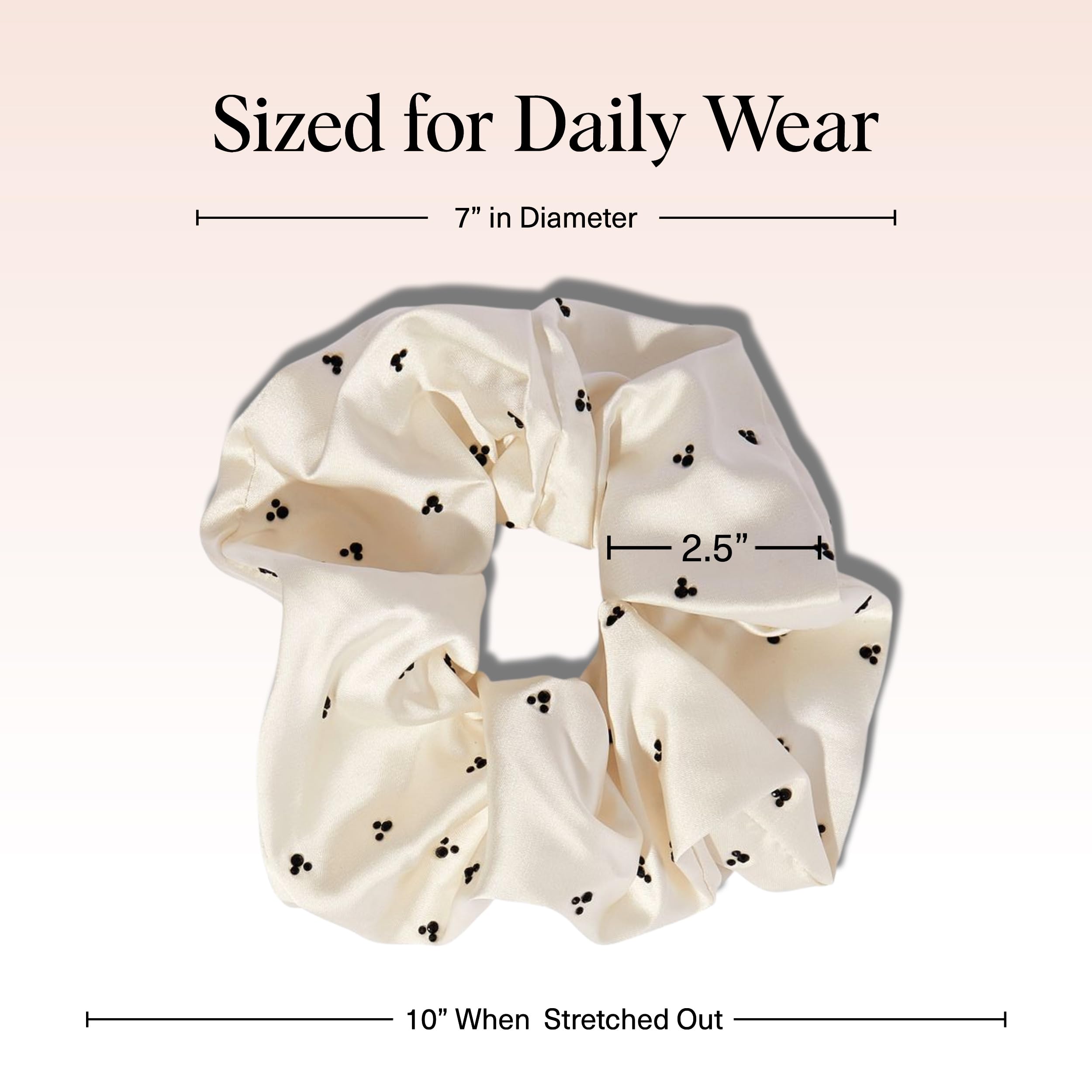 Kitsch Pillow Satin Scrunchies for Women - Hair Ties No Damage, No Crease Hair Accessories | Perfect for Day or Night | Ideal Gifts for Women - Blush, 4pcs