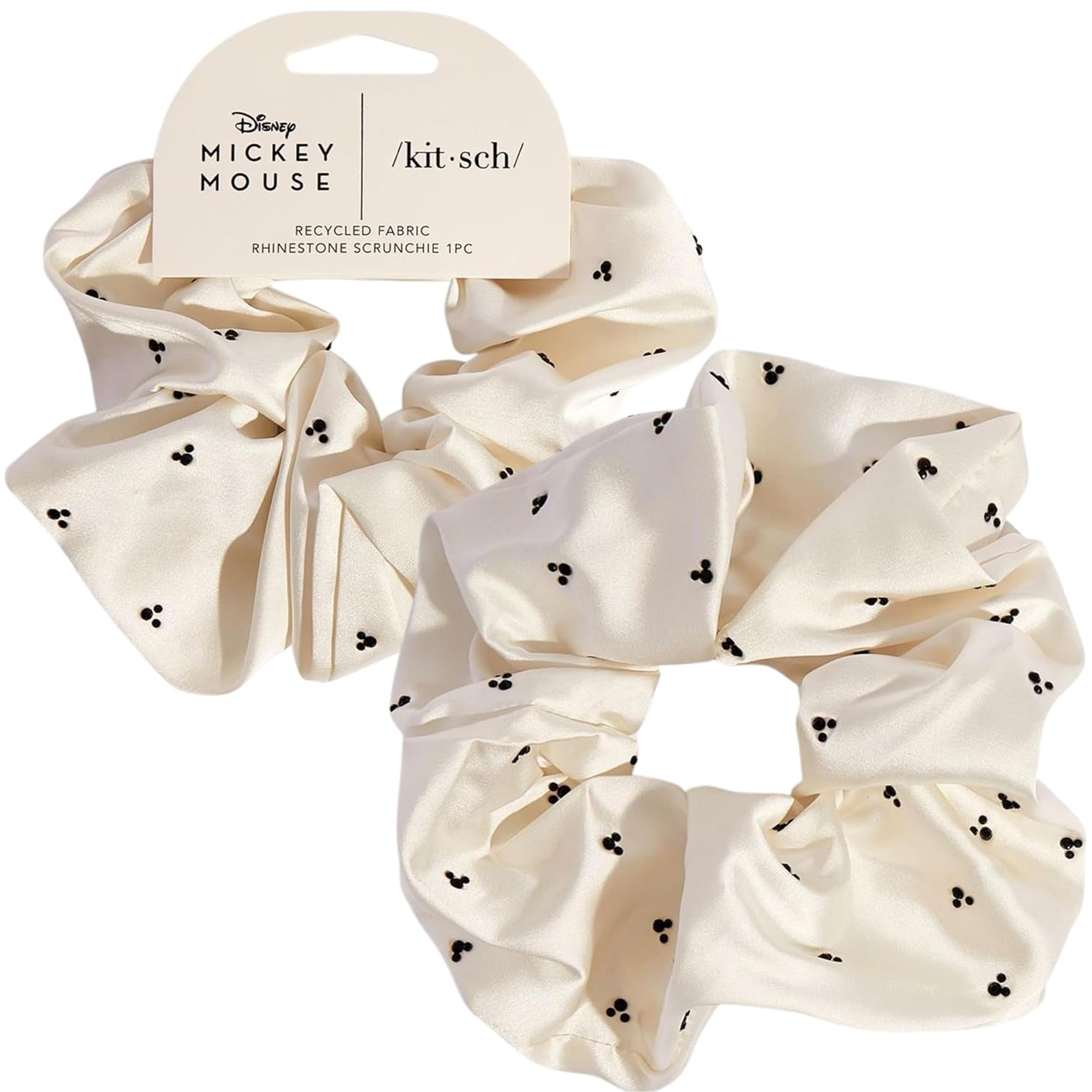 Kitsch Pillow Satin Scrunchies for Women - Hair Ties No Damage, No Crease Hair Accessories | Perfect for Day or Night | Ideal Gifts for Women - Blush, 4pcs