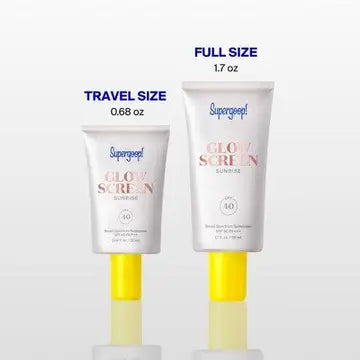Supergoop! Glowscreen Spf 40 Sunrise Mini Travel-Size Hydrating Glowy Tinted Primer Sunscreen 0.68 Fl oz - Imperfect Box