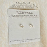 Trinity Studs | 18k Gold | Dainty Rhinestone Stud Earrings